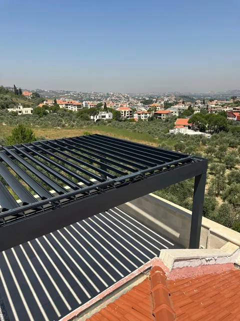 Açılı lamellerle gölgelendirme